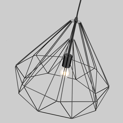 Pendant Luminaire In Matt Black LL00151